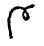 Squiggle that looks like a lower case r with a loop at the end